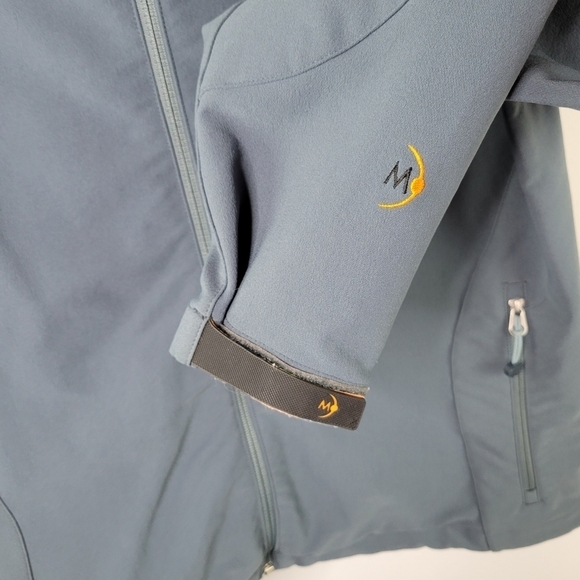 Moonstone Dryskin Schoeller Softshell Zip-Up Jacket Women's Size M Slate Gray - Picture 3 of 11